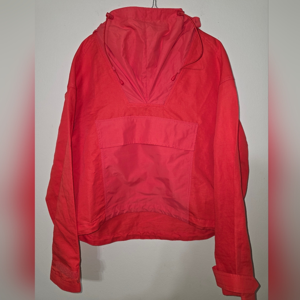 Sweaty Betty Red Utility Jacket Lightweight Hooded